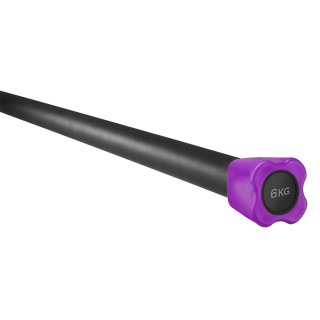 TRENDY; Body Toning Bar - tyč na aerobic, 6 kg (fialová)