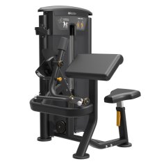 Posilovací stroj IMPULSE Arm Curl - černý rám + černé čalounění