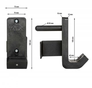 ATX® J-hooks, ATX-7 series, pair
