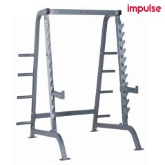 Stojan na drepy IMPULSE FITNESS s možnosťou pridania na multipress, výška 210 cm