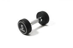 Jednoruční činka pogumovaná IRONLIFE 5 kg