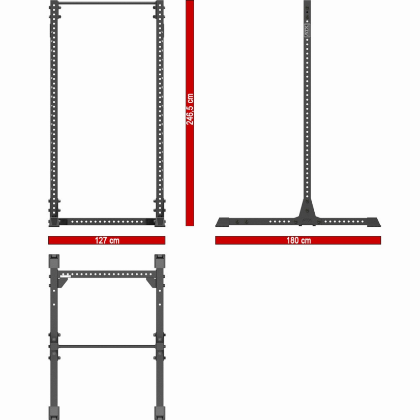 Half Rack ATX-810, výška 237 cm