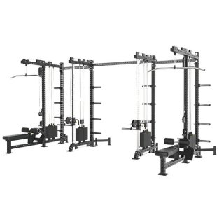 Combined upper and lower pulley IMPULSE; LAT Pulldown / Vertical Row, 130 kg weight