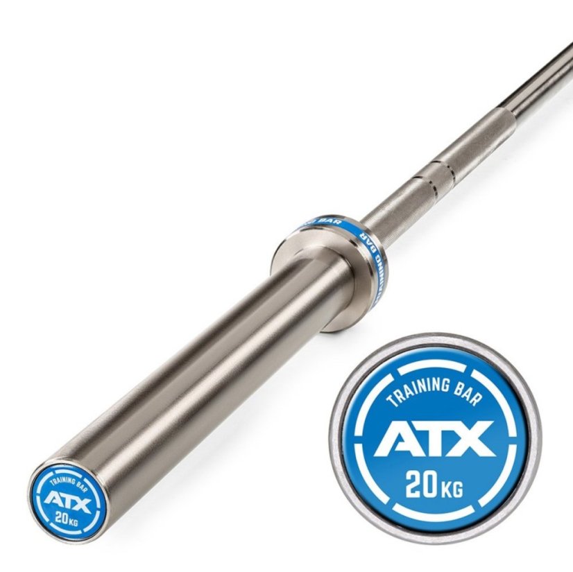 Olympijská tréningová tyč ATX 2200/50 mm, 20 kg - chróm