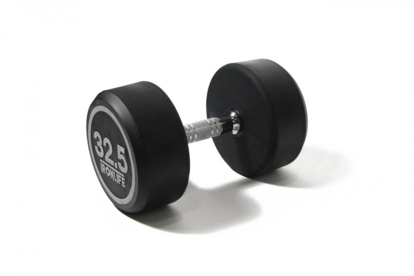 Pogumovaná jednoručná činka IRONLIFE 32,5 kg
