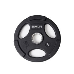 Olympic rubberized disc IRONLIFE Deluxe 5 kg