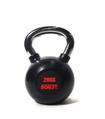 Kettlebell IRONLIFE 20 kg, pogumovaný
