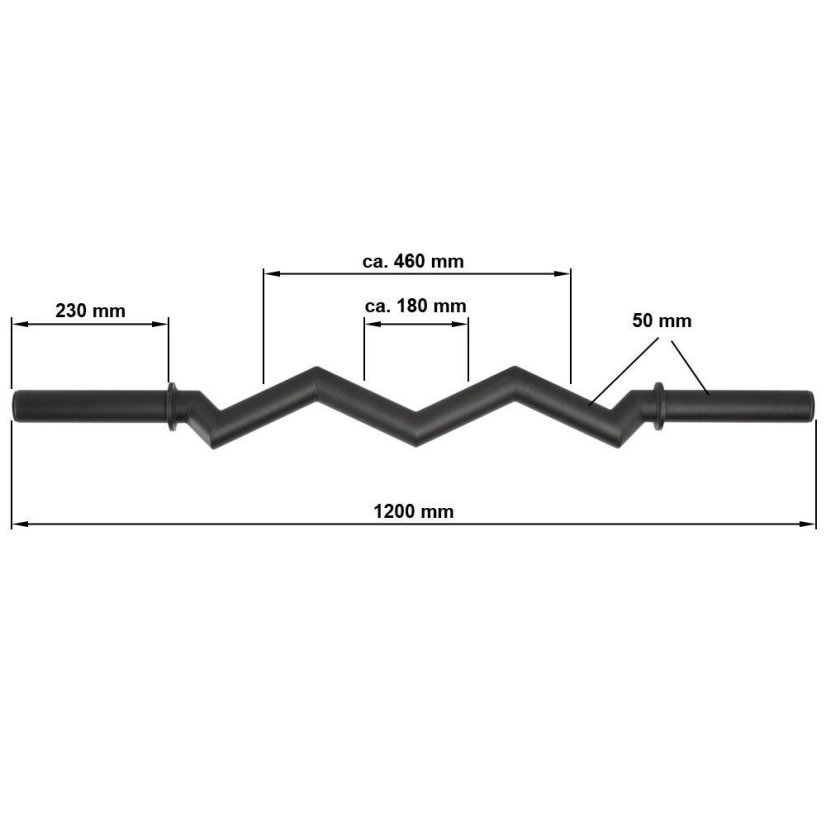 ATX LINE; SZ-Fat Curl Bar 1200/50MM, BLACK