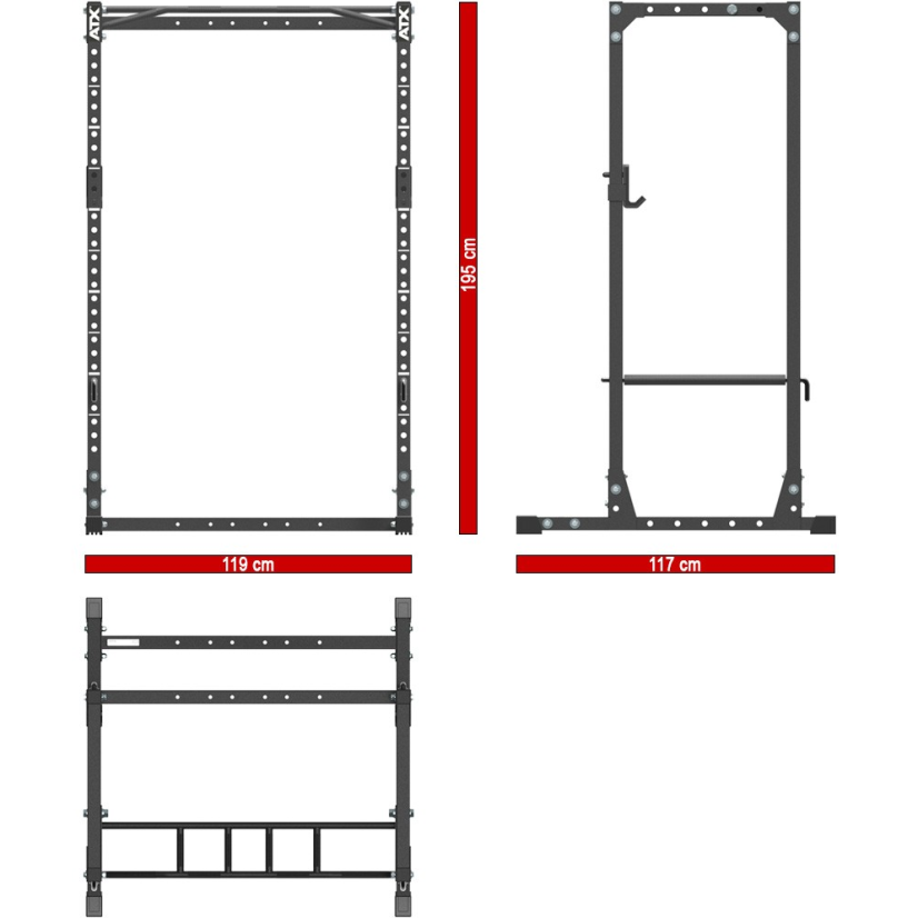 Power Rack ATX rozmery