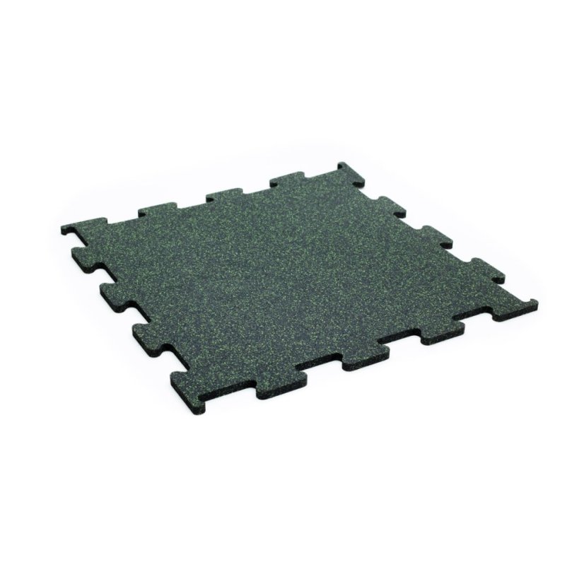 Sportovní podlaha EWMAT puzzle MAT, 10 mm, 10% EPDM - Varianta: Sportovní podlaha EWMAT puzzle, tl. 10 mm, 10% EPDM, Zelená, RAL 6017