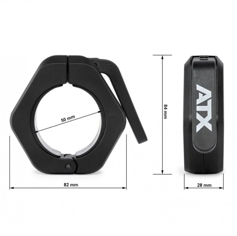 ATX LINE; Uzávěr na olympijskou osu Magnetic Collar  50 mm, pár