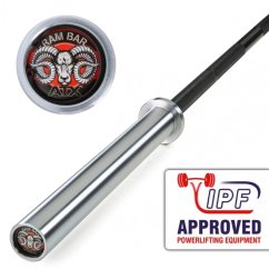 Olympijská tyč ATX LINE Ram Bar - Power Lifting Bar 2200/50 mm, úchop 28,5 mm
