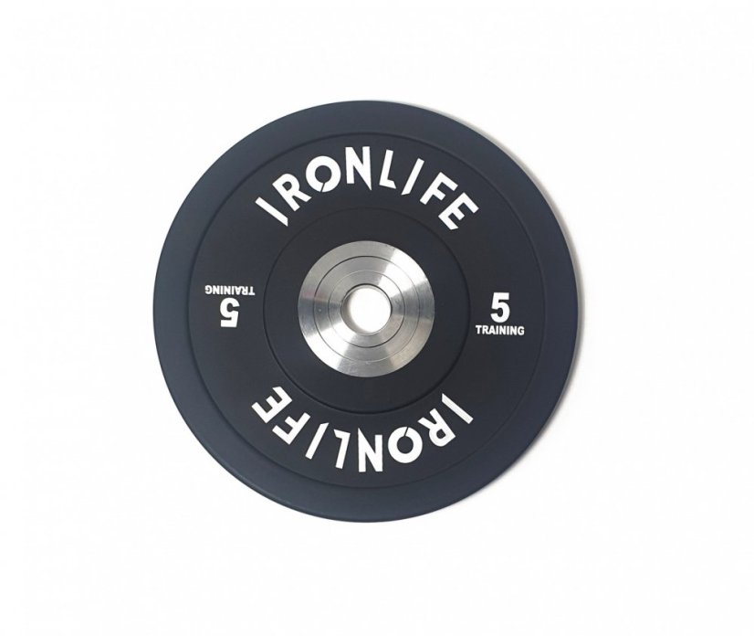Uretánový disk IRONLIFE Bumper Competition 5 kg, čierny
