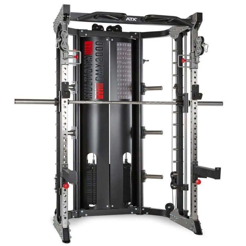Multifunkční posilovací stroj ATX LINE MULTI GYM GMX-2000, cihličkové závaží 2 x 90 kg