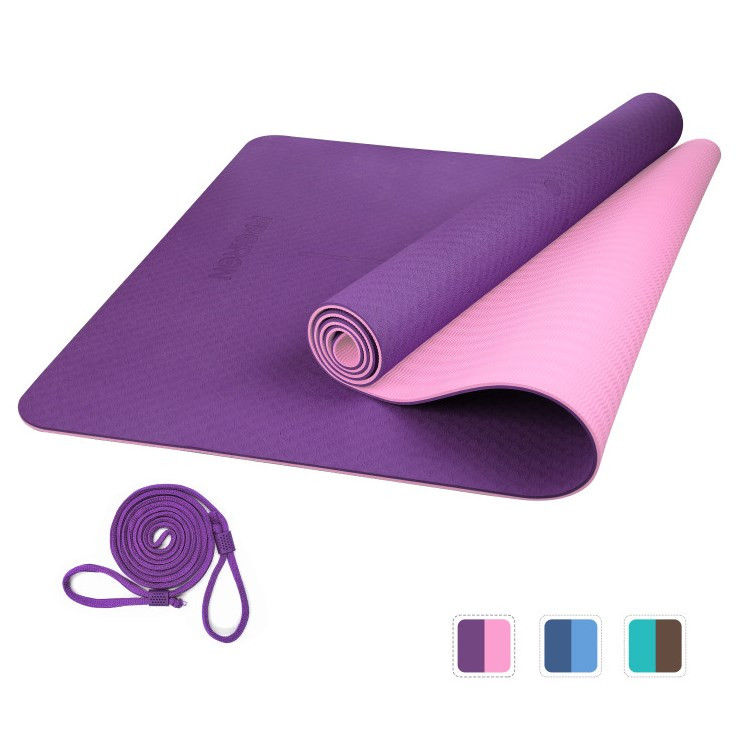 Podložka na jógu PROIRON TPE, 1830 x 660 x 6 mm, PURPLE/PINK