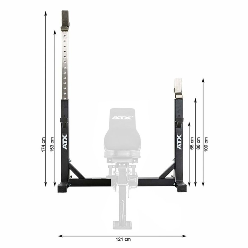Stojany pro bench i dřep výsuvné ATX LINE