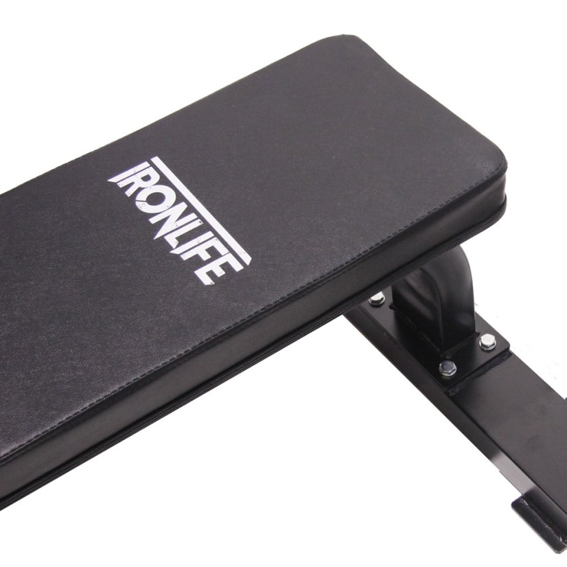 Posilovací lavice rovná Flat Bench IRONLIFE Heavy Duty Steel Frame SST01