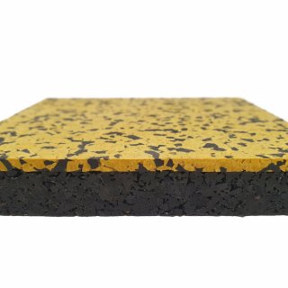 Sportovní podlaha GELMAT puzzle MAT, 10 mm, 80 % EPDM, žlutá
