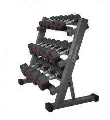 Sada pogumovaných činiek PROIRON 3 - 24 kg (8 párov + stojan)