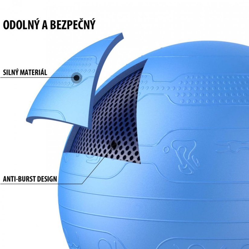 PROIRON Yoga Ball Embos - 65 cm, dark blue
