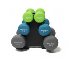 Sada jednoručních činek PROIRON 2 - 5 kg + stojan