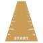 Sprint Track; Heavy Start & Finish, značky po 1bm, tl. 13 mm, žlutá, 1 m²