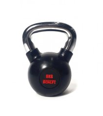 Kettlebell IRONLIFE 6 kg, rubberized