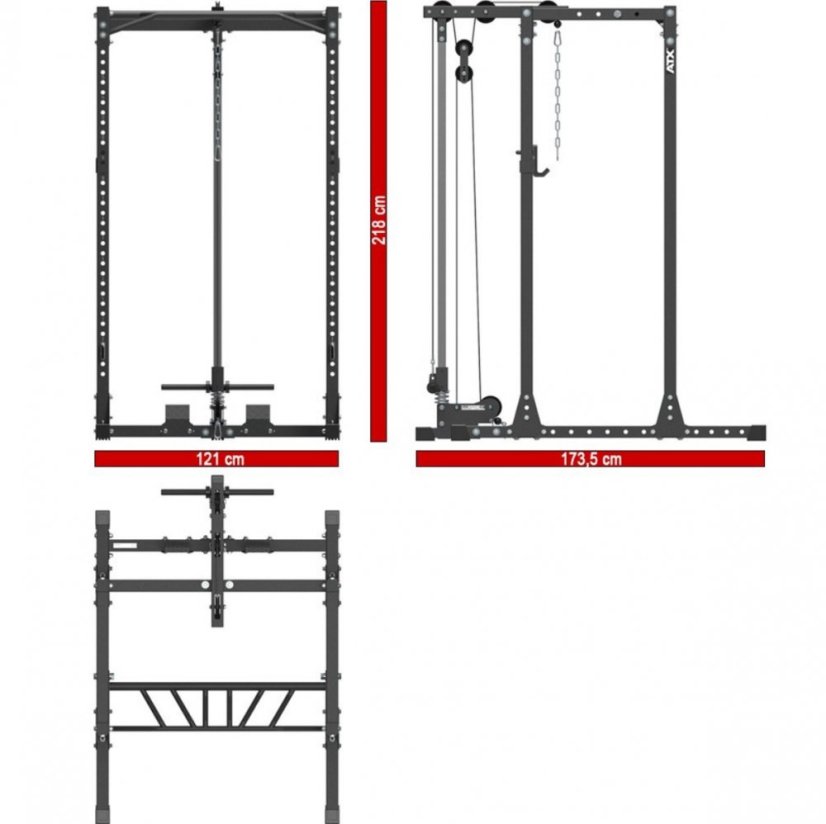 Power Rack ATX rozmery