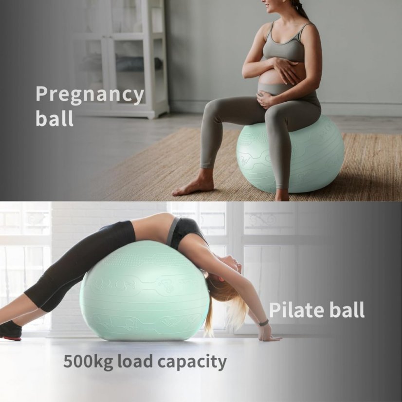 PROIRON Yoga Ball Embos - 65 cm, light green