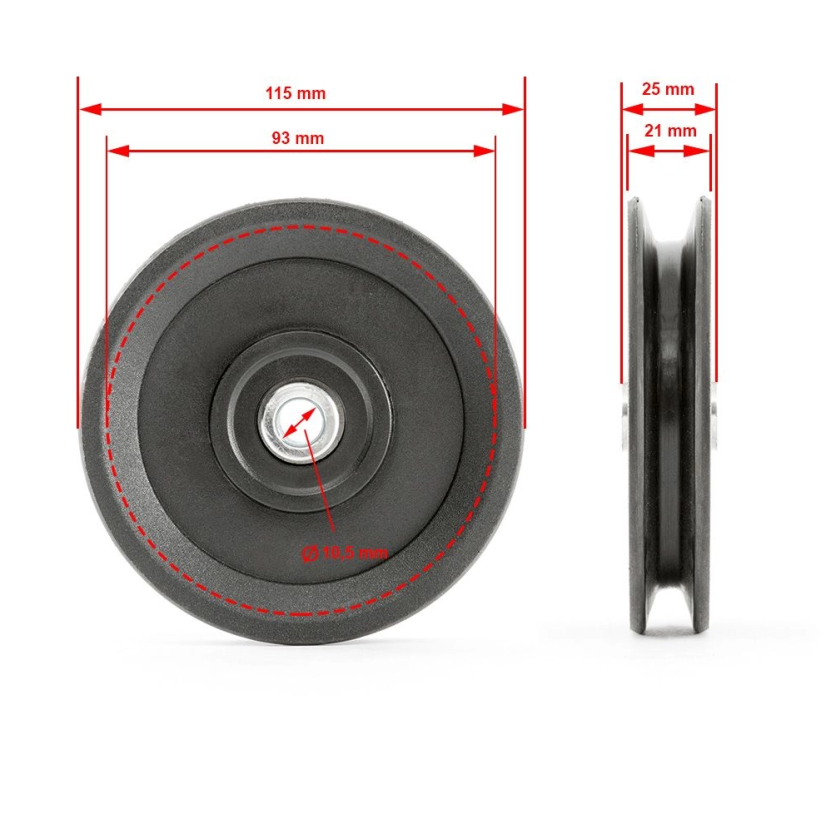 ATX® Kladka na lanko, 115 mm