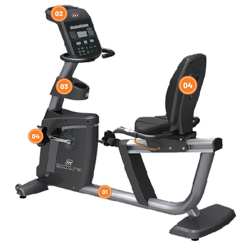 Ergometr s opěrou zad IMPULSE RR500