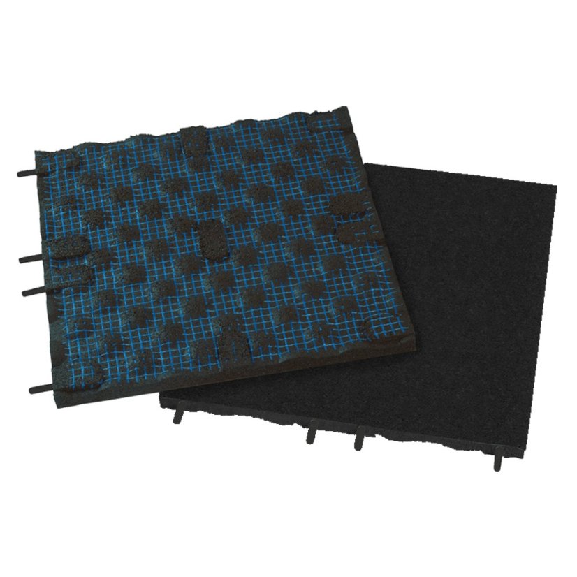 Podlaha SPORTEC STYLE COLOR tl. 70 mm, 15 % EPDM - Varianta: Style 50 x 50 cm, Color 15 %, 70 mm, šedá