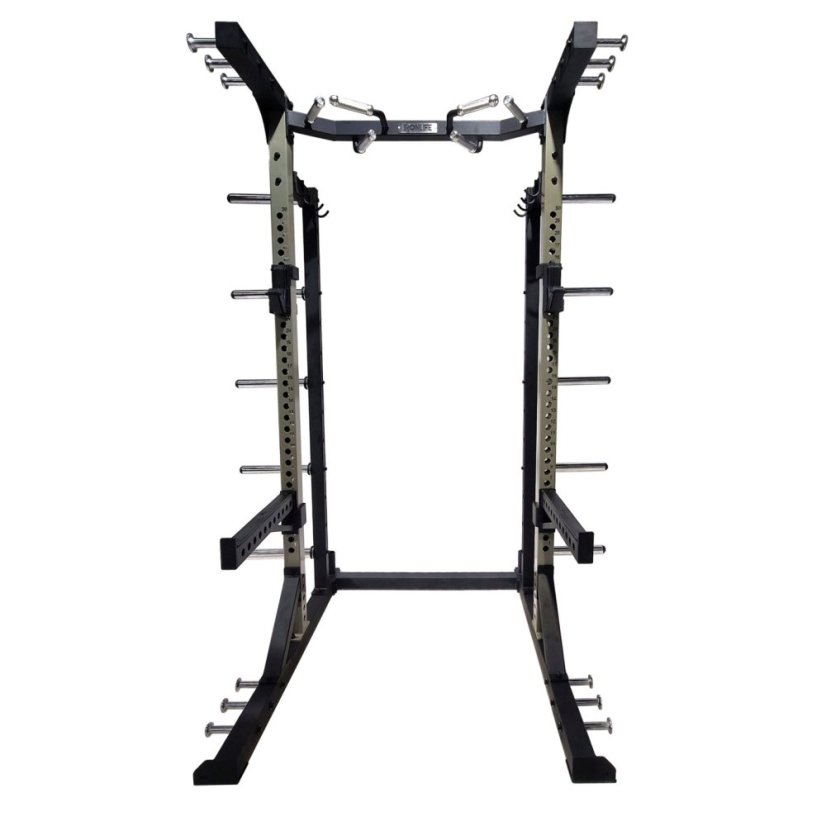 IRONLIFE Half Rack s hrazdou