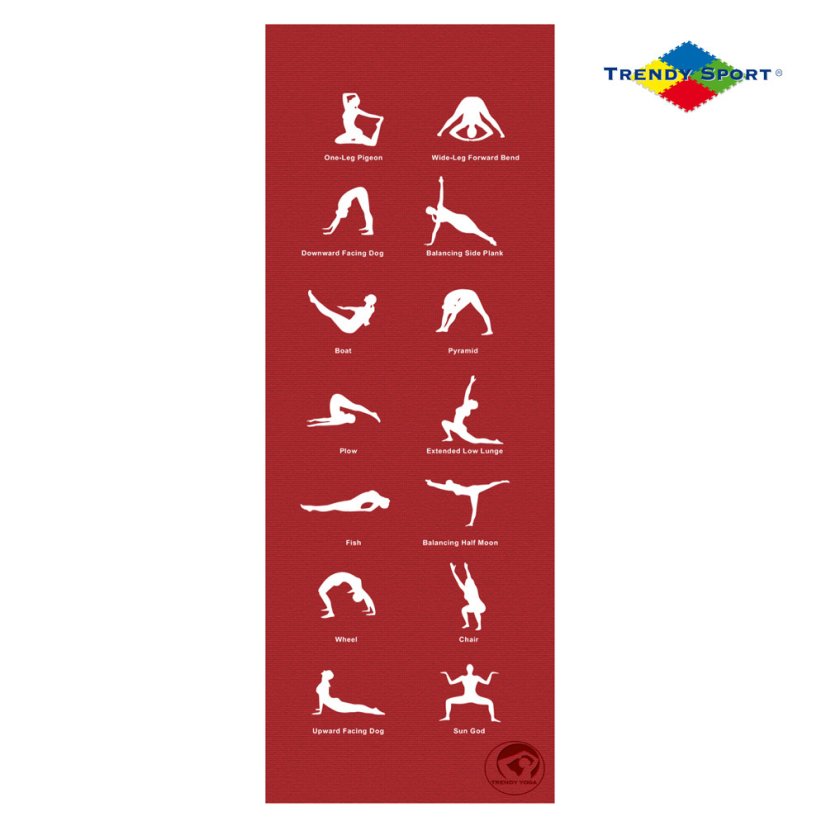 Podložka na jógu TRENDY HOME 180 x 60 x 0,5 cm, červená