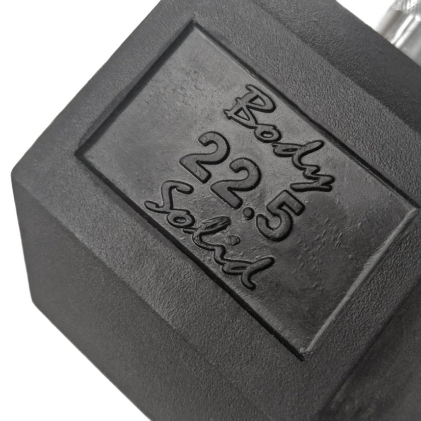 Hexa činka ARSENAL, pogumovaná s chromovaným madlem 17,5 kg