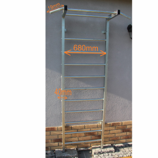 Crossfit outdoor ribstole zinc and stainless steel crossbars