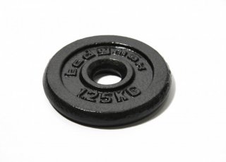 Cast iron disc ARSENAL 1,25 kg, bore 26 mm, black