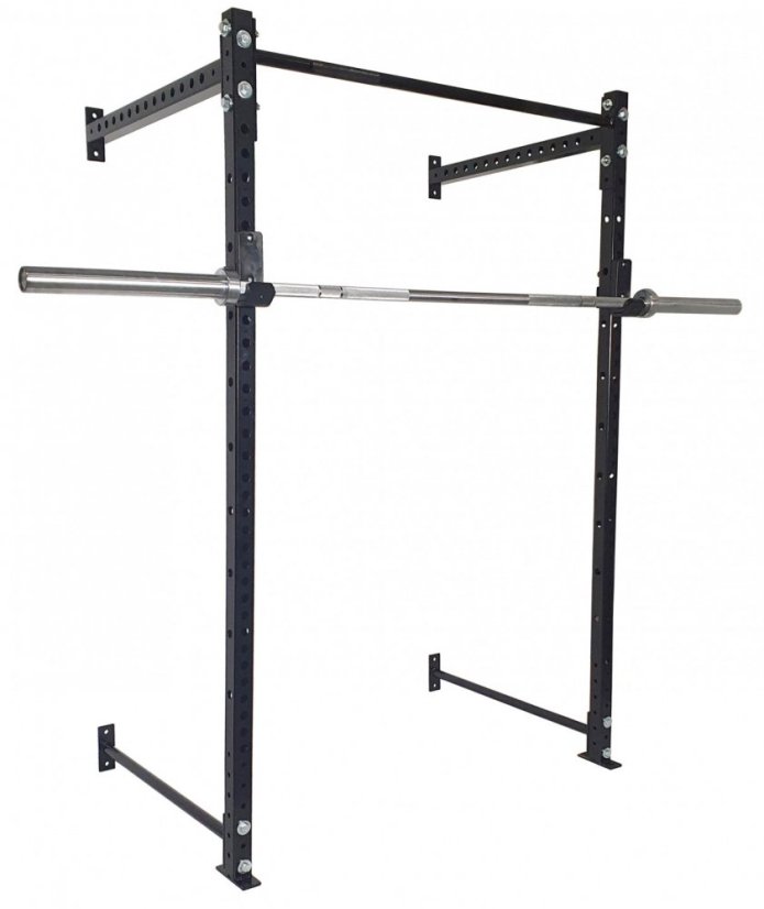 Wall Half Rack IRONLIFE, výška 195 cm, J-hooks, nosnosť 400 kg, hrúbka rámu 4 mm