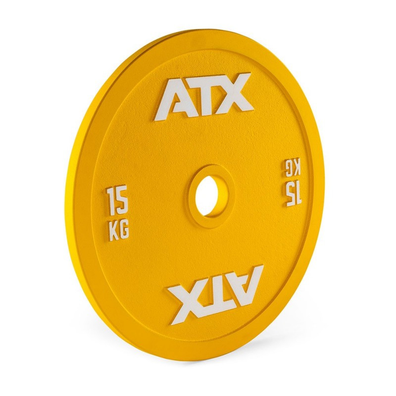 Kalibrovaný oceľový kotúč ATX RL 15 kg s reliéfnym povrchom