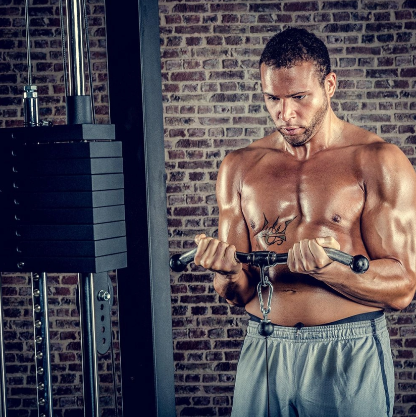 Zalomený adaptér SZ biceps/triceps ATX LINE 50 cm