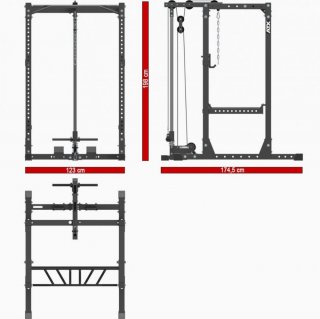 Napájací stojan ATX LINE PRX-710 s kladkou, výška 198 cm