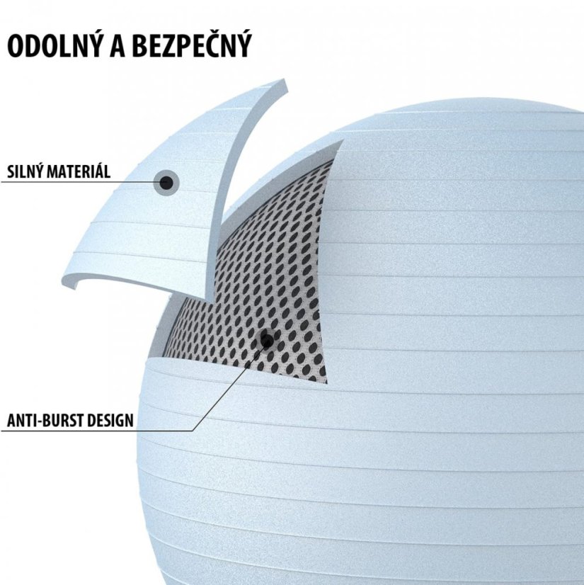 PROIRON Yoga Ball - 75 cm, LIGHT BLUE