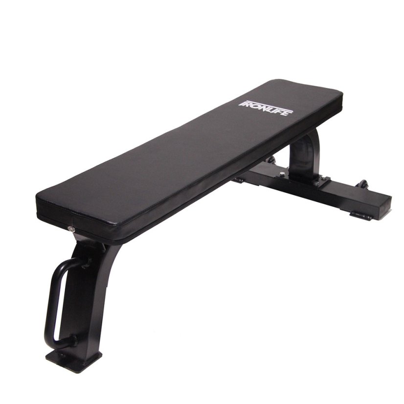 IRONLIFE; Flat Bench - Heavy Duty Steel Frame