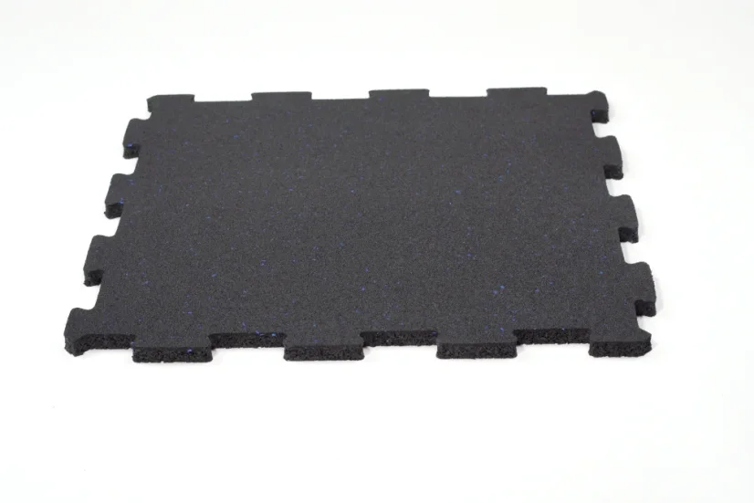 TRUESTEEL; Dvojvrstvová gumová podlaha do fitness - Tloušťka podlahy: 485x485x20 mm, EPDM: 5%, barva: zelená