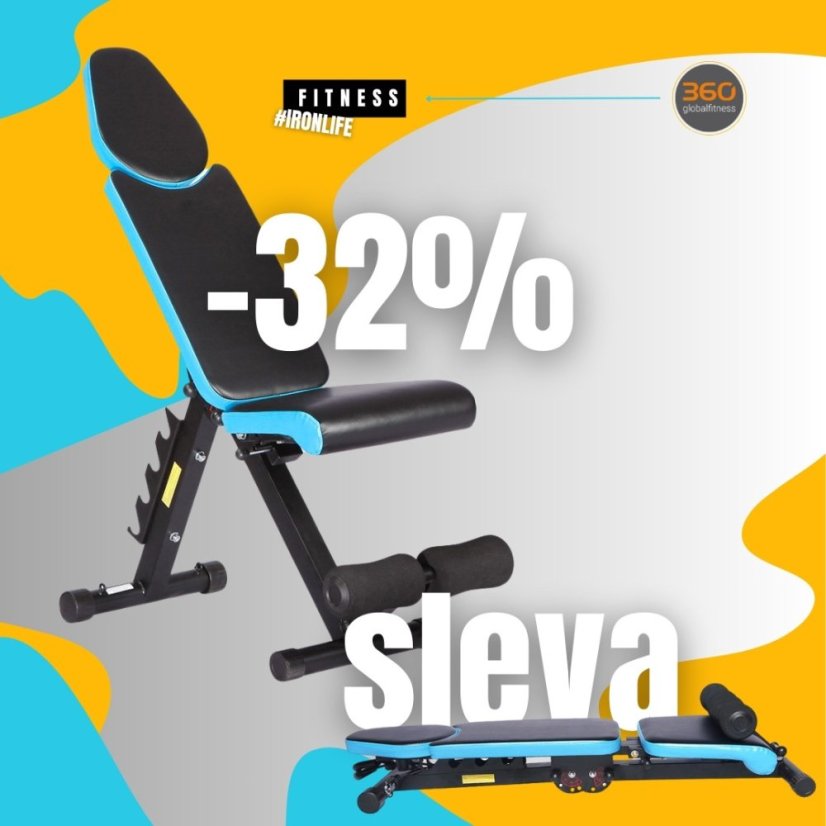 Posilovací lavice univerzální IRONLIFE 503BA - jarní HIT sleva 32%