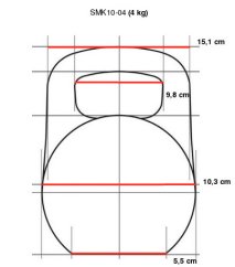 Uretánová činka IRONLIFE 4 kg