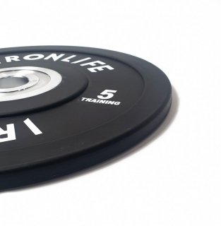 Uretánový disk IRONLIFE Bumper Competition 5 kg, čierny