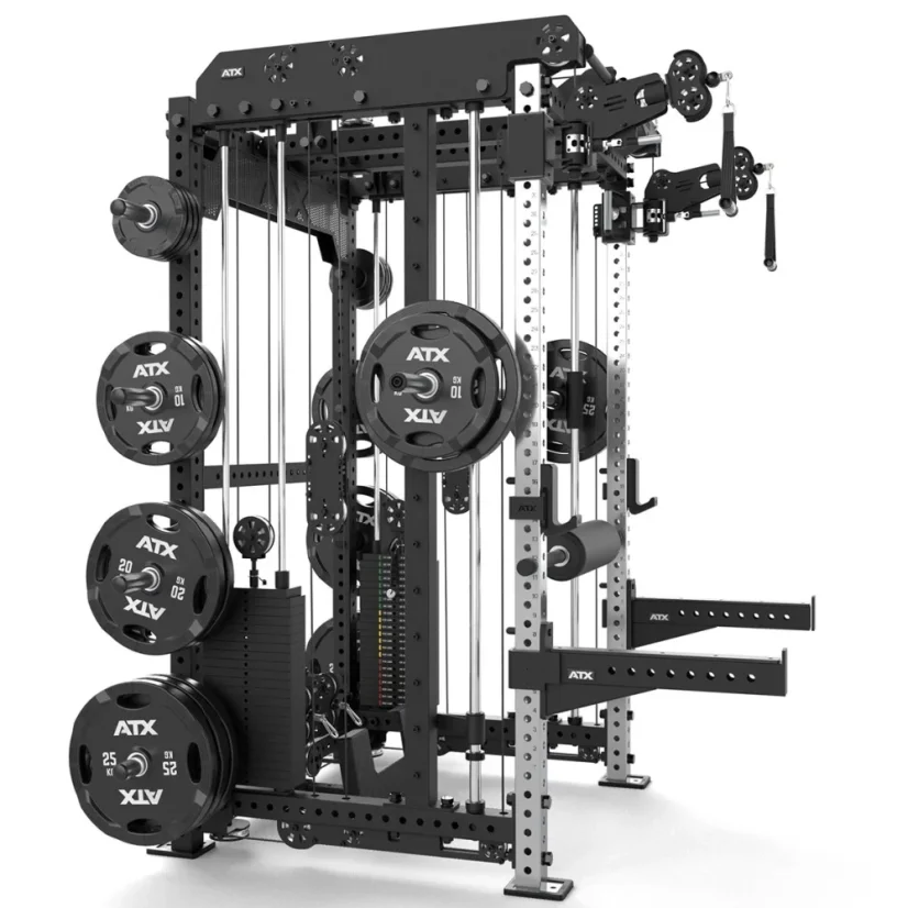 ATX LINE; Multi Pull Smith Rack, tehličkové závažie 2 x 110 kg