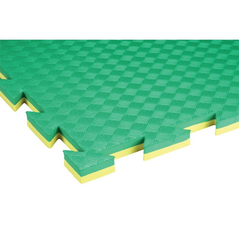 Podlaha TRENDY Tatami Standard 20 mm (tvrdost 35-40%) - Varianta: Podlaha Tatami Competition Profi 20 mm (tvrdost 35 - 40%), zeleno-žluté
