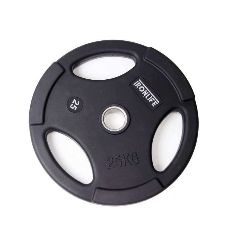Olympijský pogumovaný kotúč IRONLIFE Deluxe 25 kg